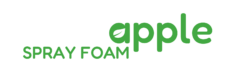 Green Apple Spray Foam PNG Logo