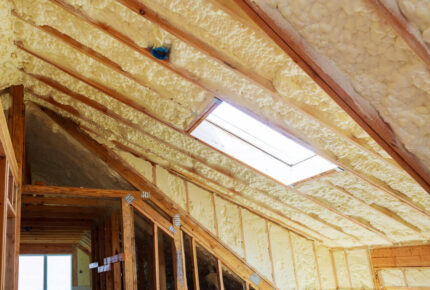 Spray foam insulation